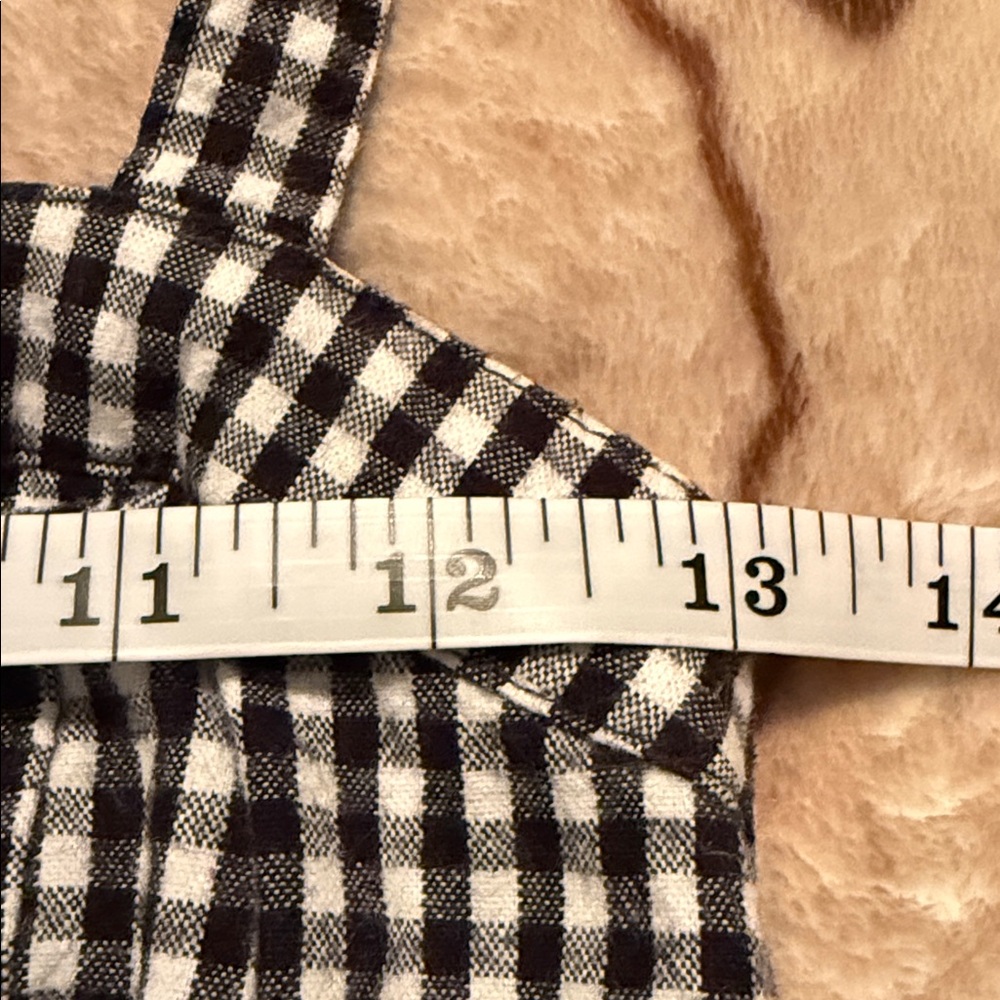 🖤HOLLISTER BLK/WHT GINGHAM CROPPED TANK TOP SIZE S🖤 - Picture 5 of 7